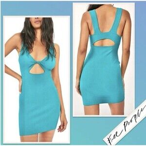 Free People Beach Size S Islander Mini in Mar Chiquita Bodycon Dress Resort Wear